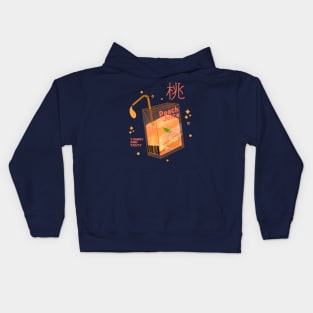 Kawaii Peach Juice Kids Hoodie